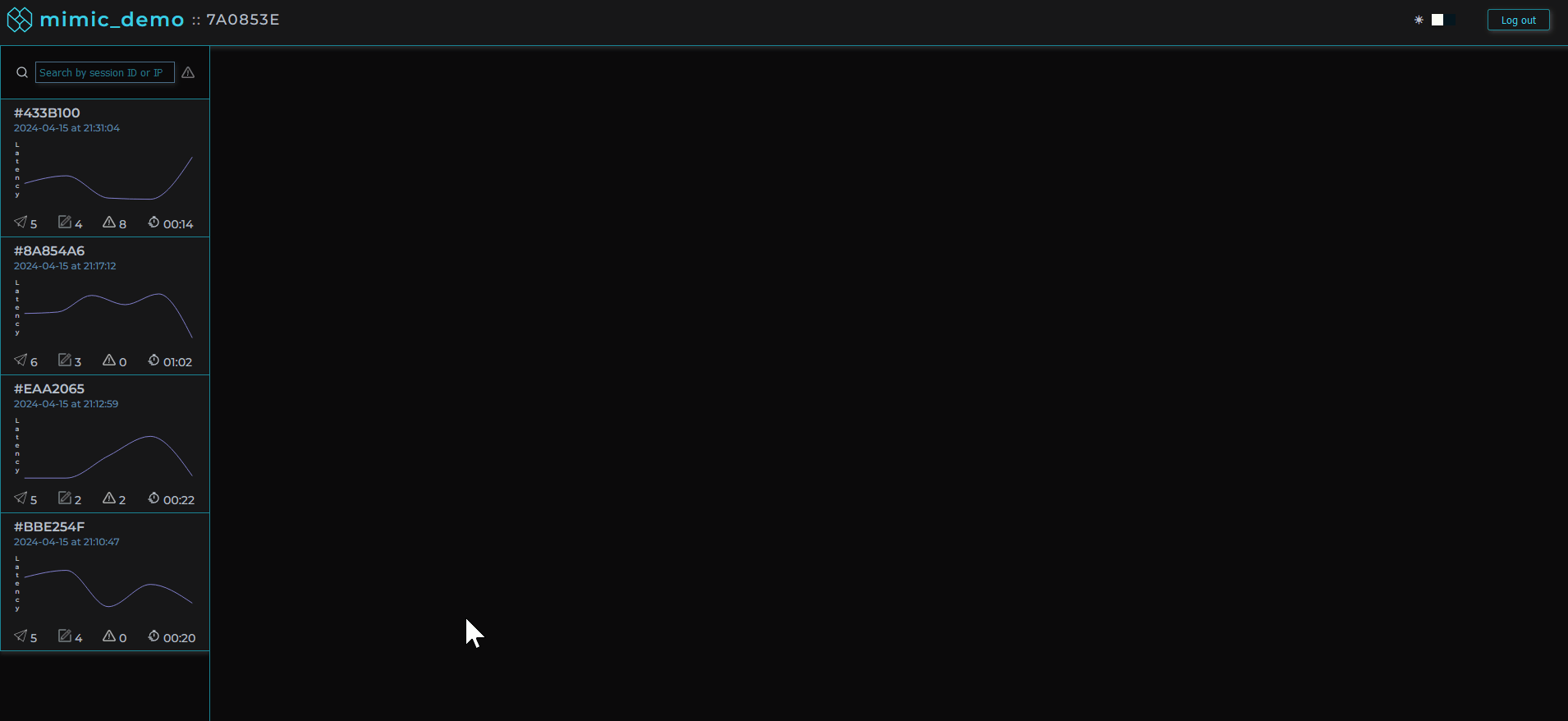 MIMIC dashboard demo
