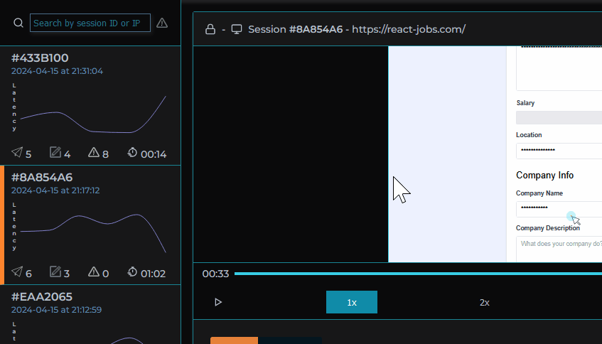 MIMIC architecture: Presentation stage, error mode