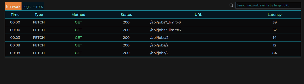 MIMIC usage: network, logs, errors